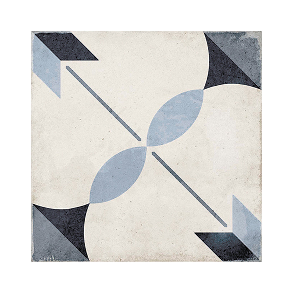 Seville Art 8"x8" Arcade Blue Porcelain Matte Tile