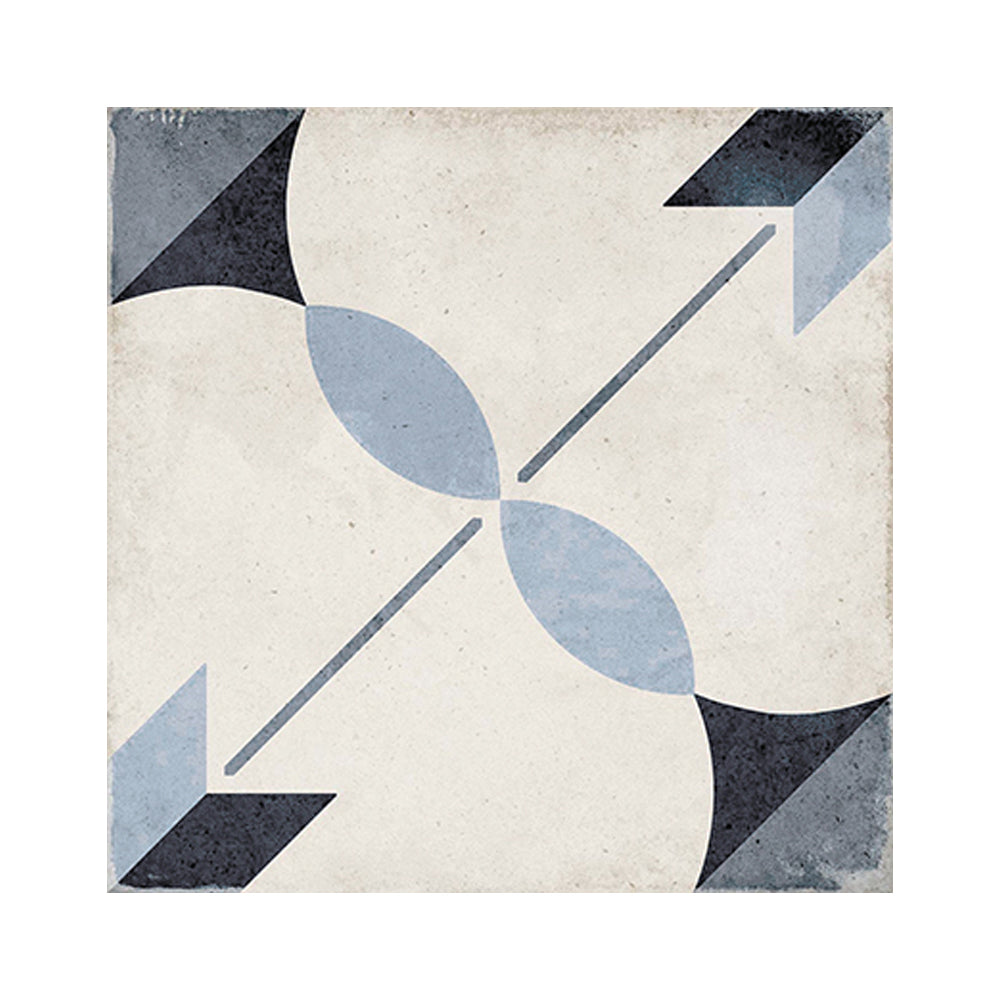 Seville Art 8"x8" Arcade Blue Porcelain Matte Tile