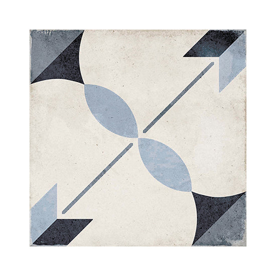 Seville Art 8"x8" Arcade Blue Porcelain Matte Tile