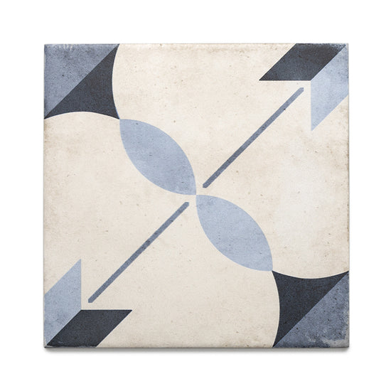 Seville Art 8"x8" Arcade Blue Porcelain Matte Tile