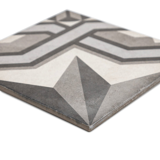 Seville Art 8"x8" Cinema Grey Porcelain Matte Tile