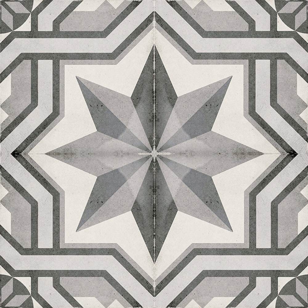 Seville Art 8"x8" Cinema Grey Porcelain Matte Tile