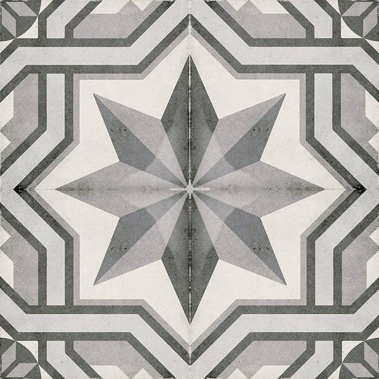 Seville Art 8"x8" Cinema Grey Porcelain Matte Tile