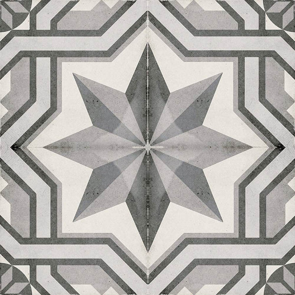 Seville Art 8"x8" Cinema Grey Porcelain Matte Tile