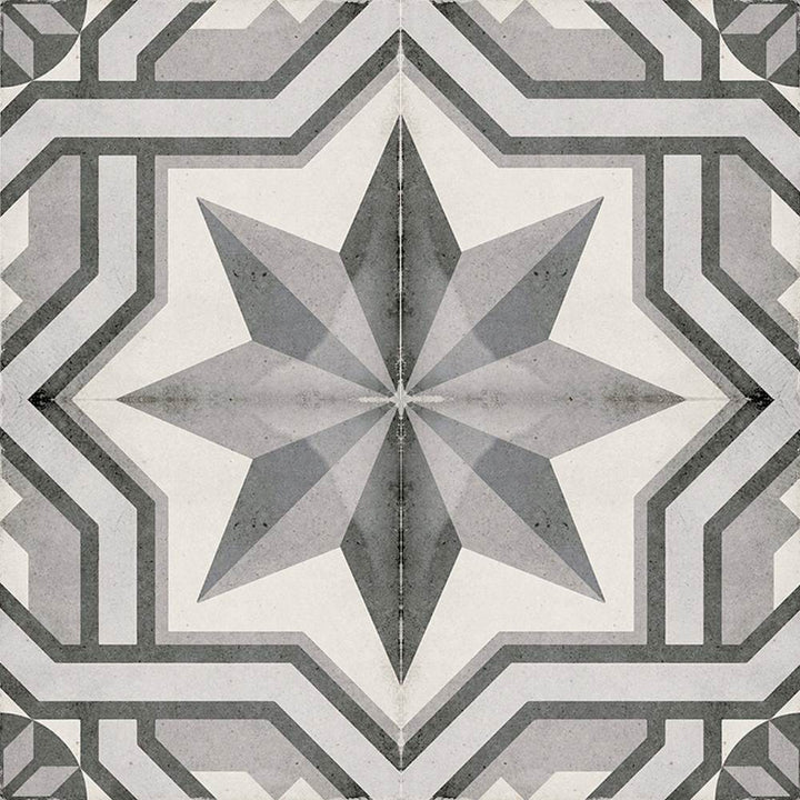 Seville Art 8"x8" Cinema Grey Porcelain Matte Tile