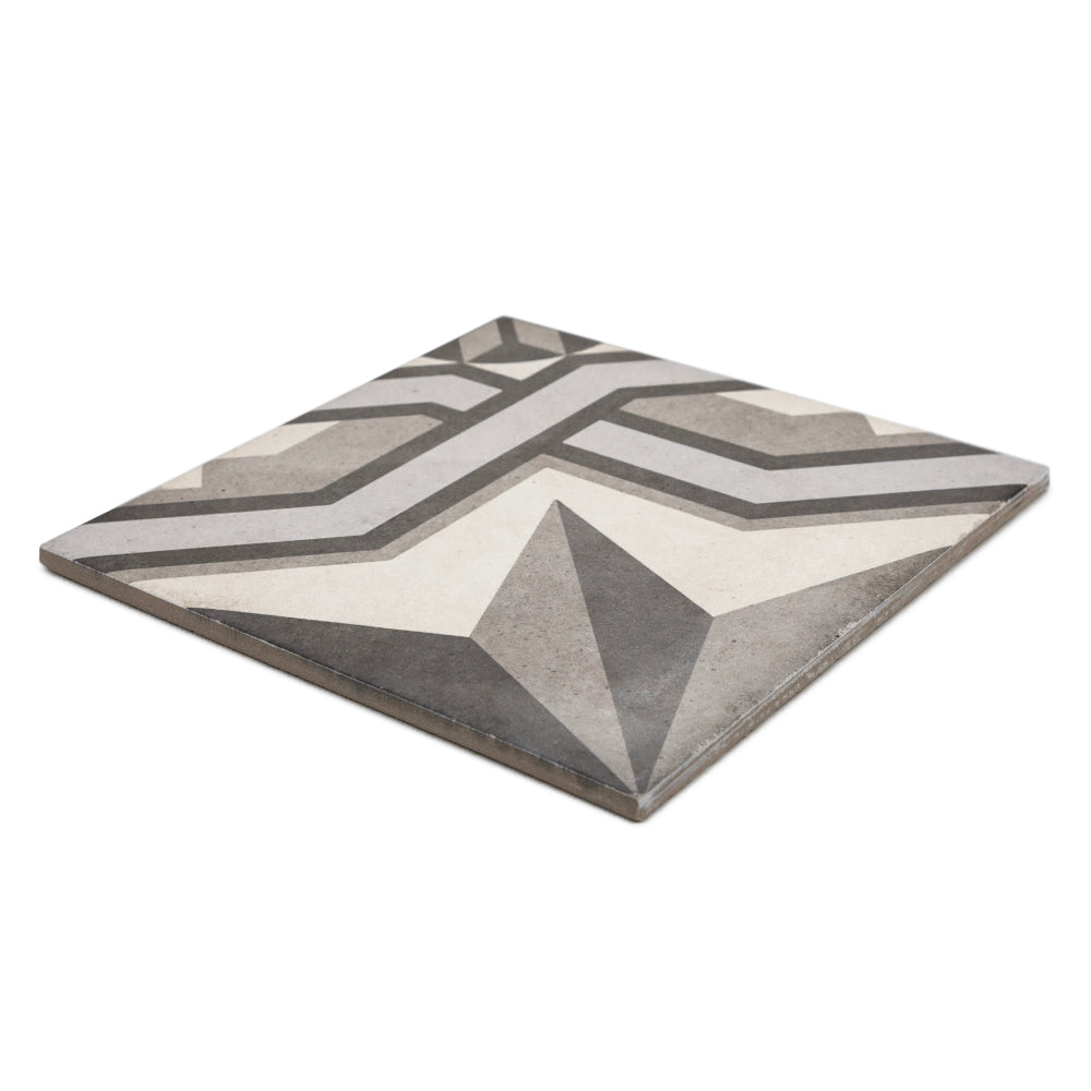 Seville Art 8"x8" Cinema Grey Porcelain Matte Tile