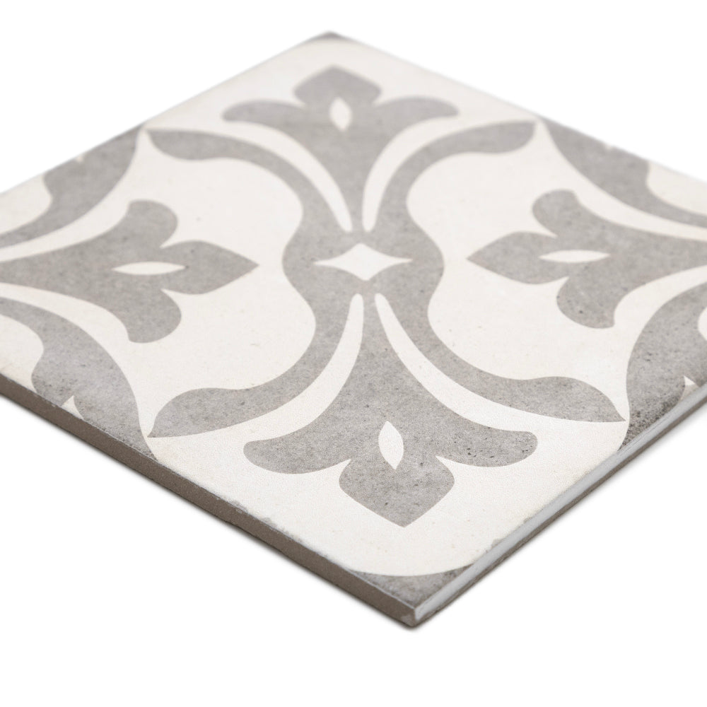 Seville Art 8"x8" La Rambla Grey Porcelain Matte Tile