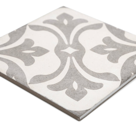 Seville Art 8"x8" La Rambla Grey Porcelain Matte Tile