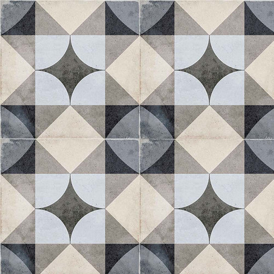 Seville Art 8"x8" Palais Blue Porcelain Matte Tile