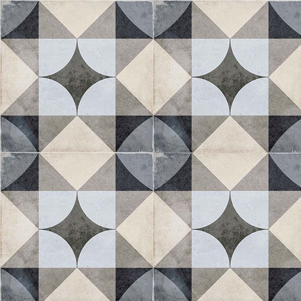 Seville Art 8"x8" Palais Blue Porcelain Matte Tile