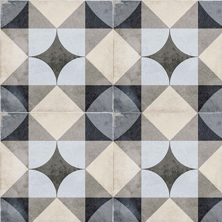 Seville Art 8"x8" Palais Blue Porcelain Matte Tile