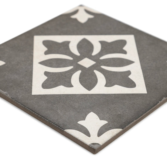 Seville Art 8"x8" Padua Black Porcelain Matte Tile