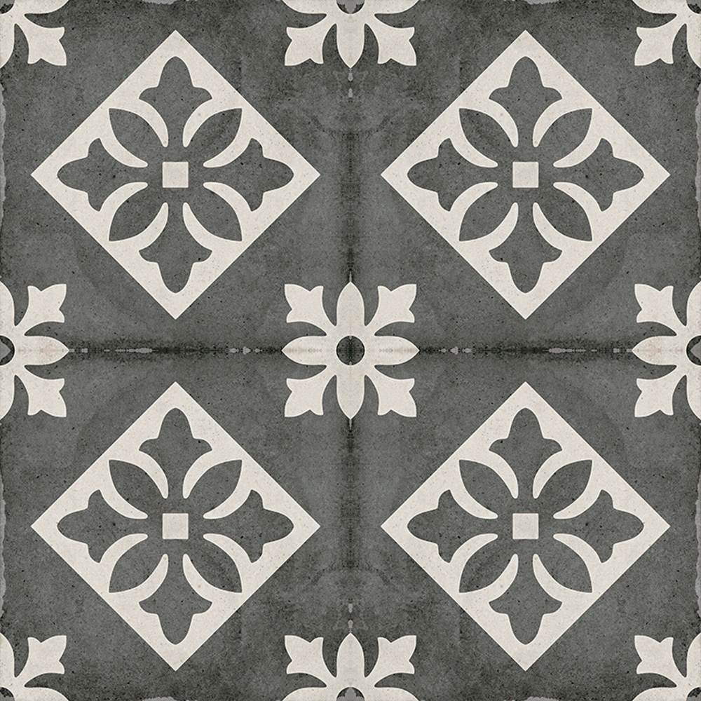 Seville Art 8"x8" Padua Black Porcelain Matte Tile