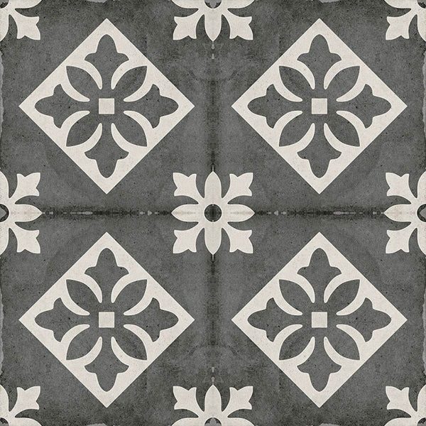 Seville Art 8"x8" Padua Black Porcelain Matte Tile