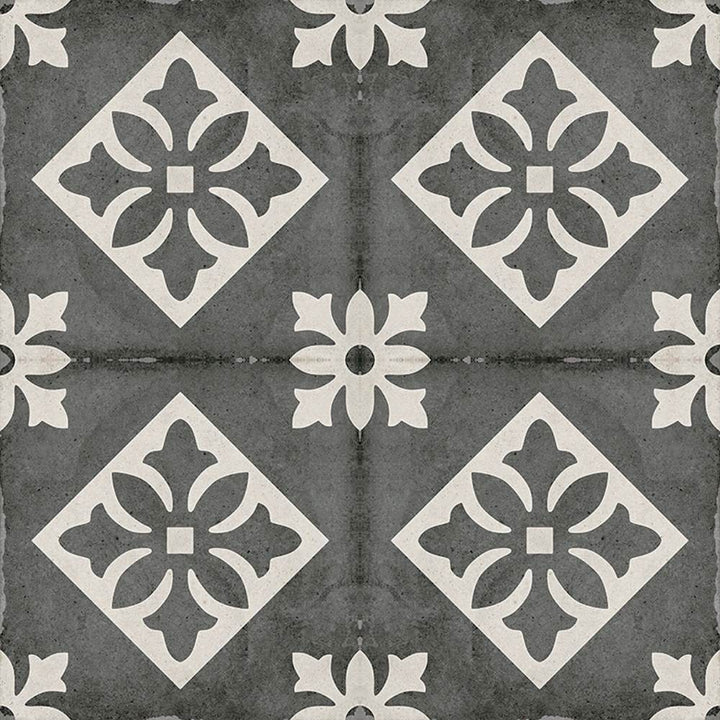 Seville Art 8"x8" Padua Black Porcelain Matte Tile