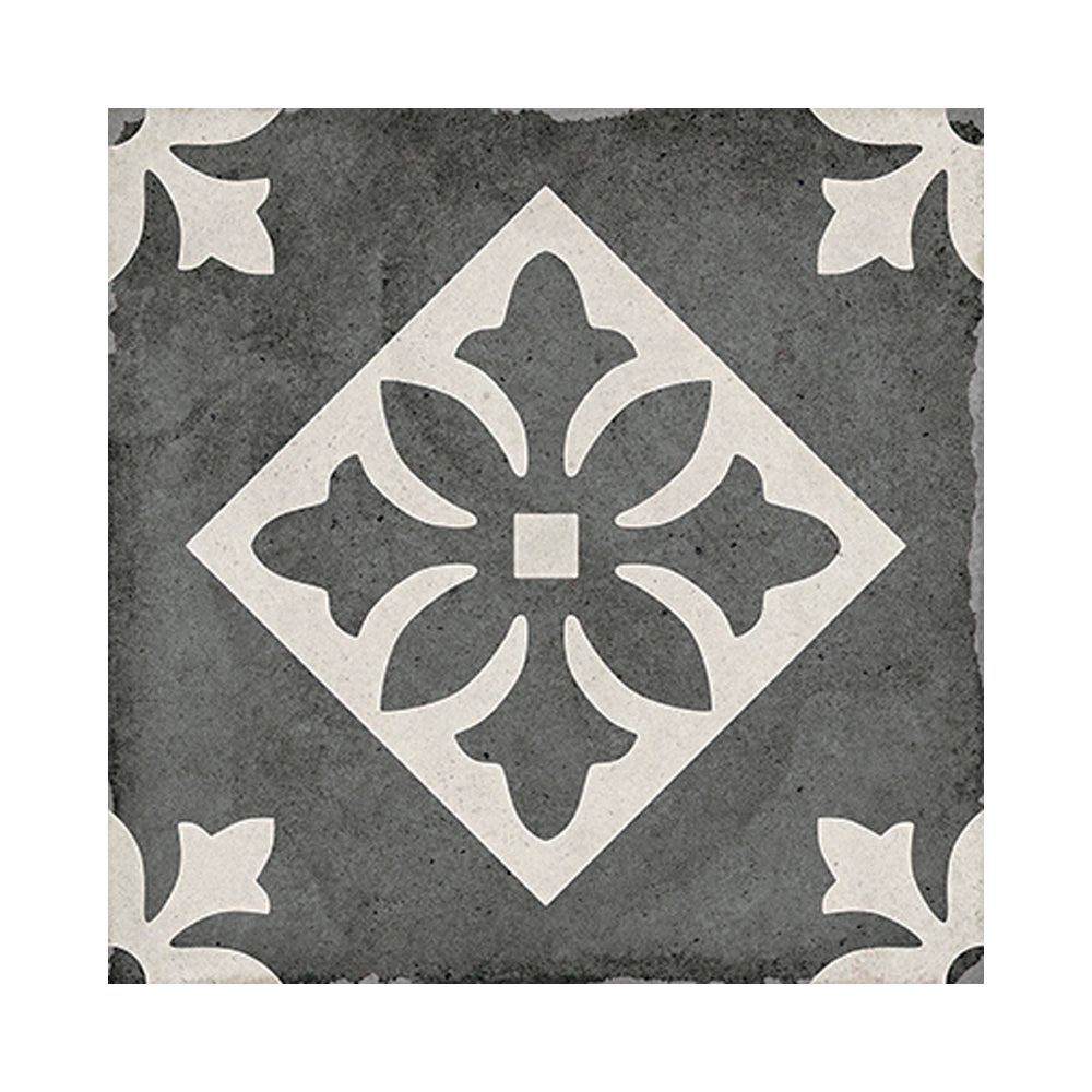 Seville Art 8"x8" Padua Black Porcelain Matte Tile