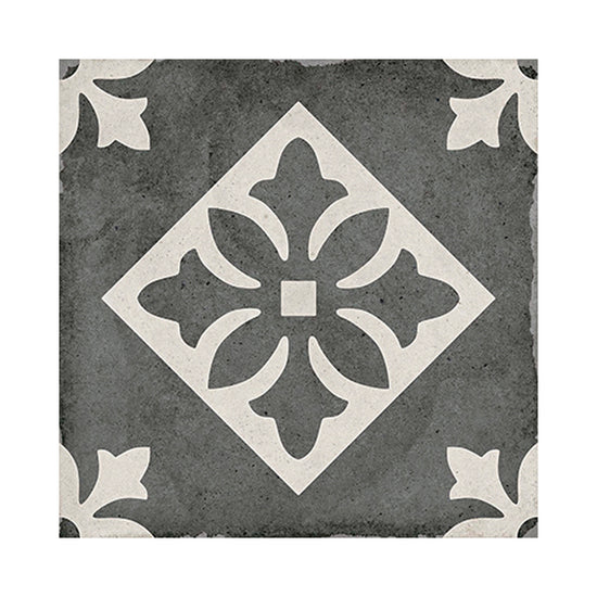 Seville Art 8"x8" Padua Black Porcelain Matte Tile