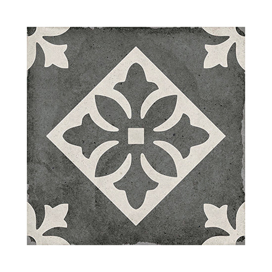 Seville Art 8"x8" Padua Black Porcelain Matte Tile