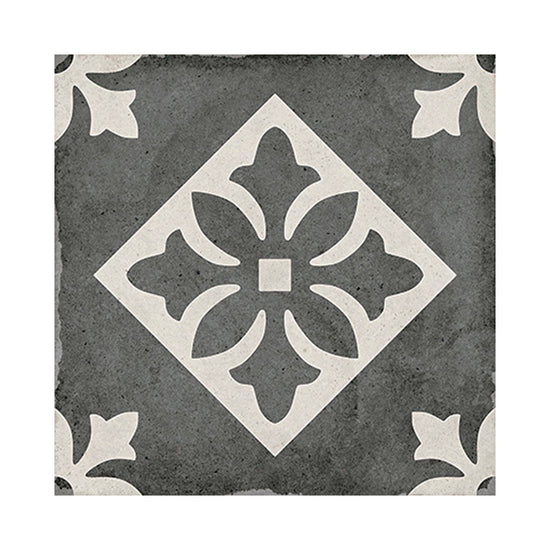 Seville Art 8"x8" Padua Black Porcelain Matte Tile