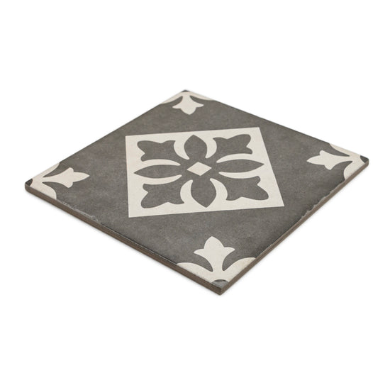 Seville Art 8"x8" Padua Black Porcelain Matte Tile
