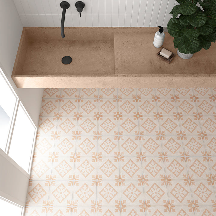 Seville Art 8"x8" Padua Pink Porcelain Matte Tile