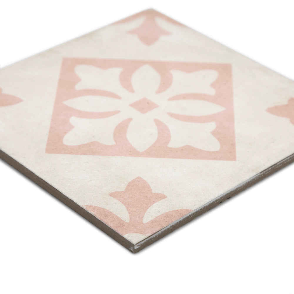 Seville Art 8"x8" Padua Pink Porcelain Matte Tile