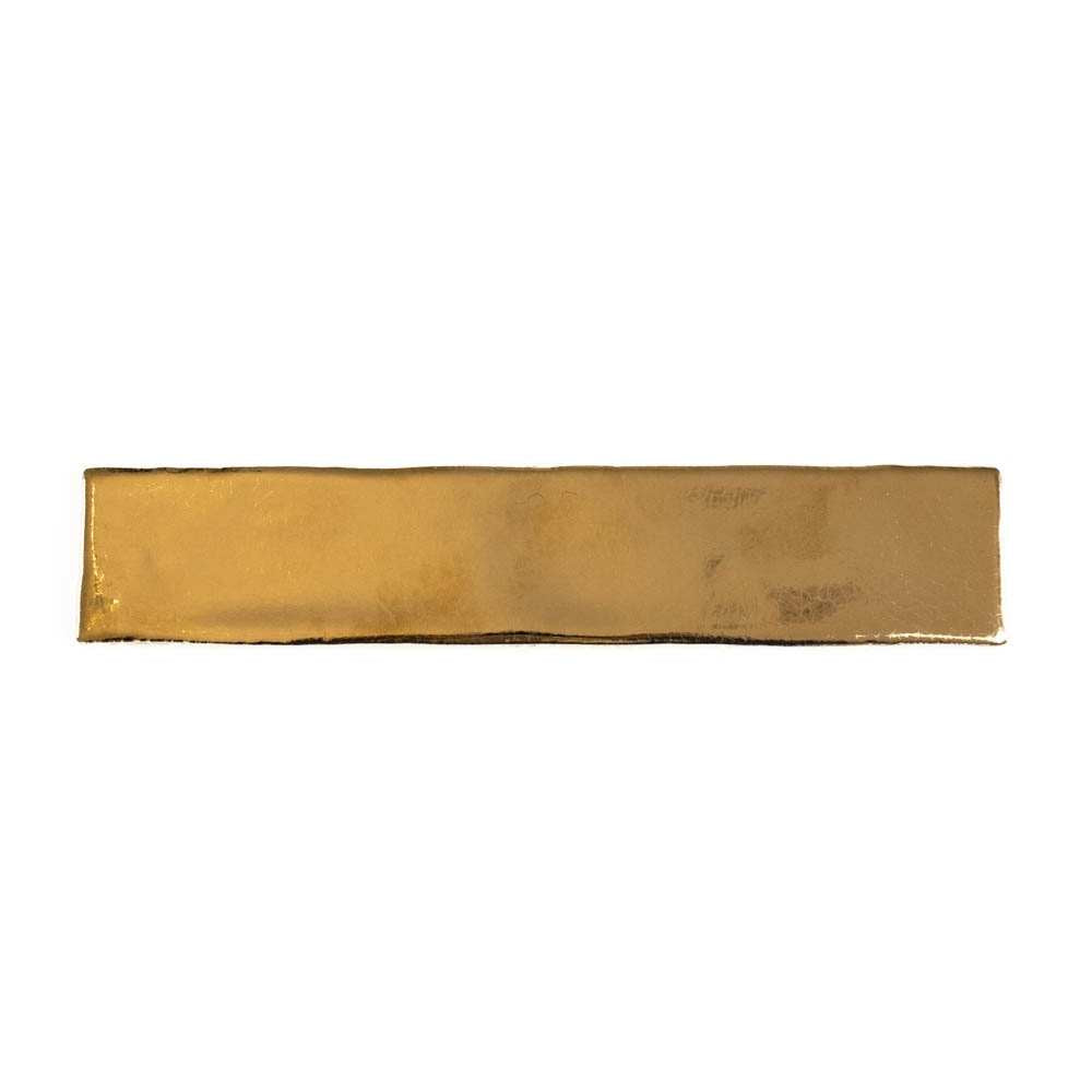 Midas 2" x 10" Gold Ceramic Bright Tile