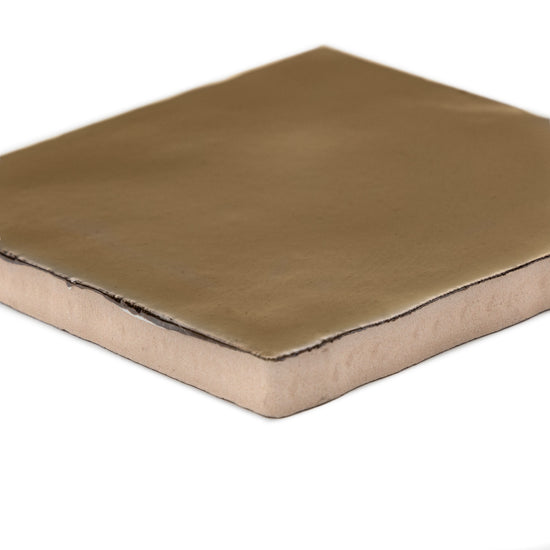 Midas 4"x4" Gold Ceramic Glossy Tile