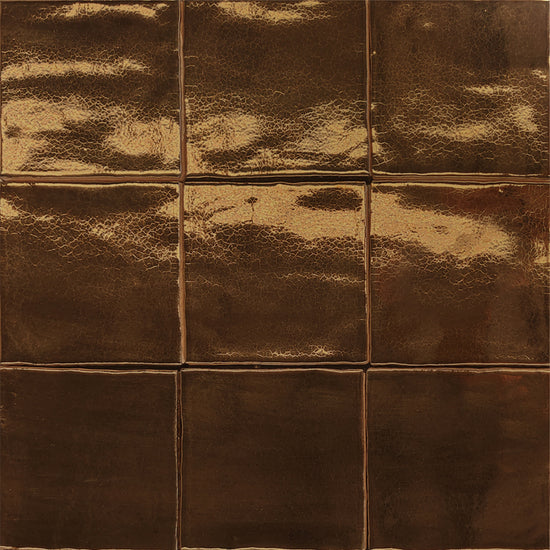 Midas 4"x4" Gold Ceramic Glossy Tile
