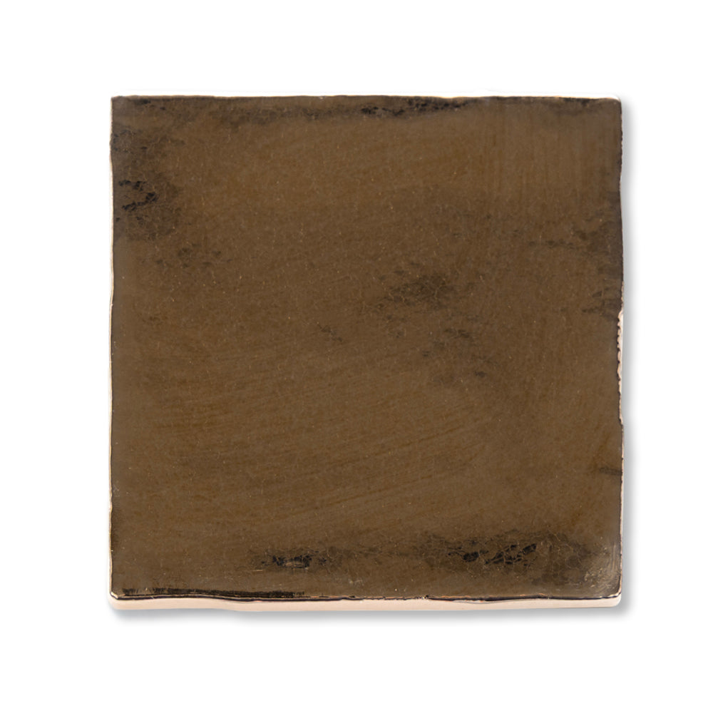 Midas 4"x4" Gold Ceramic Glossy Tile