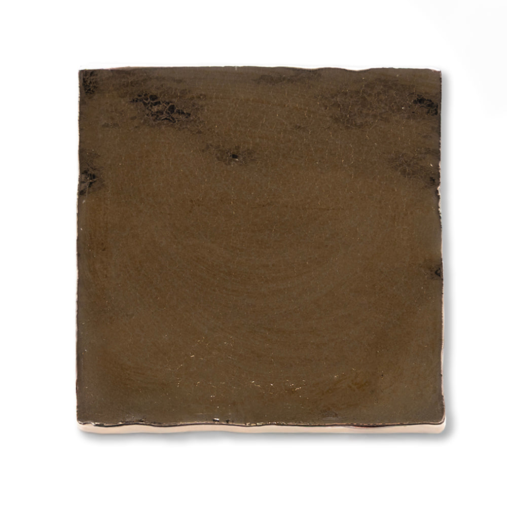Midas 4"x4" Gold Ceramic Glossy Tile