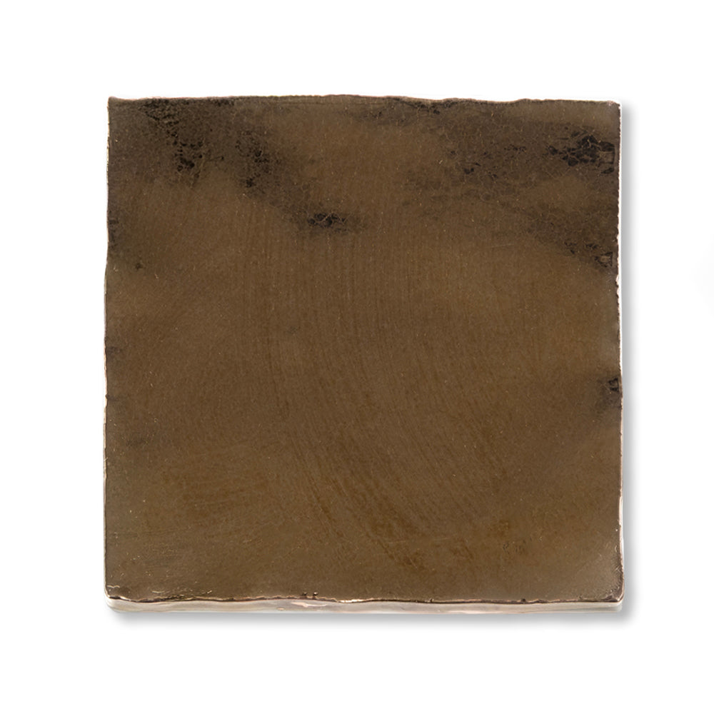 Midas 4"x4" Gold Ceramic Glossy Tile