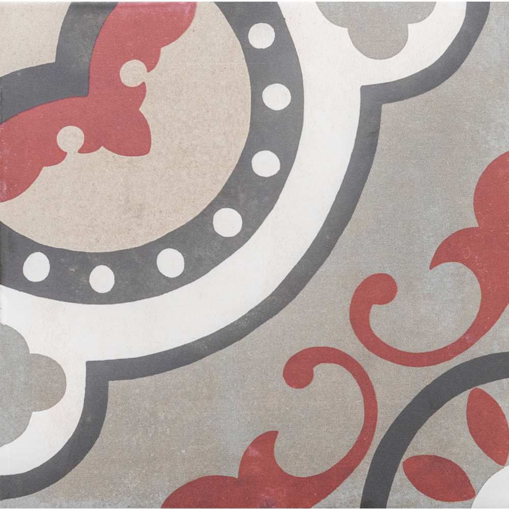 Art Deco 8"x8" Porcelain Matte Tile