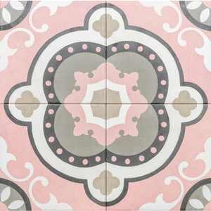 Art Deco 8" x 8" Porcelain Wall & Floor Tile