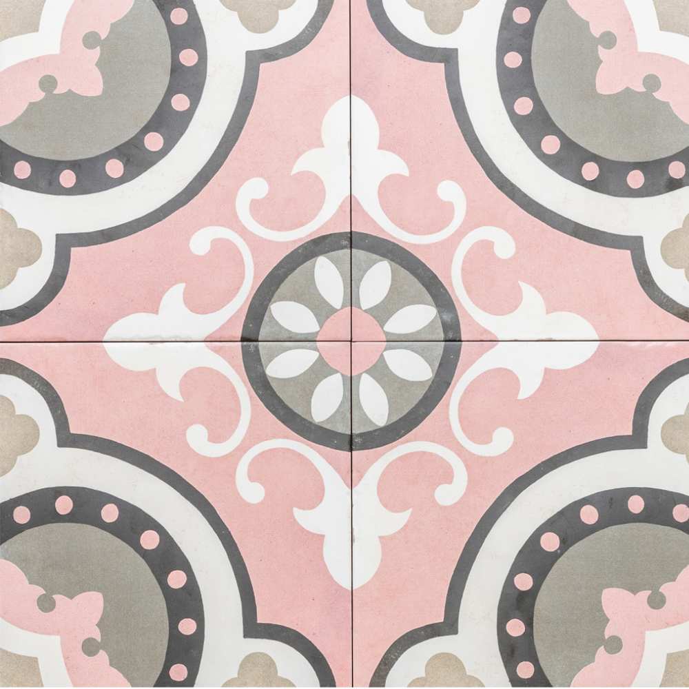 Art Deco 8" x 8" Porcelain Wall & Floor Tile
