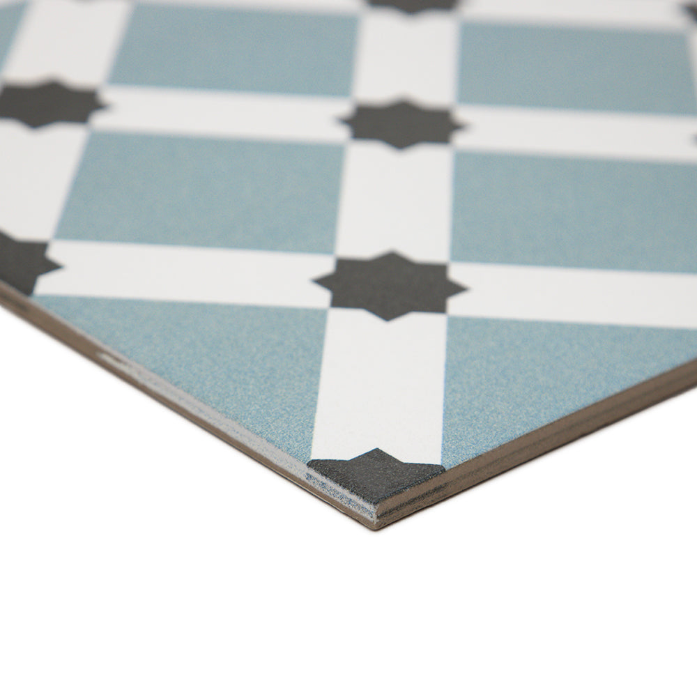 Nova 10" x 10" Night Porcelain Matte Tile