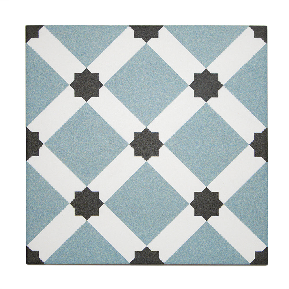 Nova 10" x 10" Night Porcelain Matte Tile