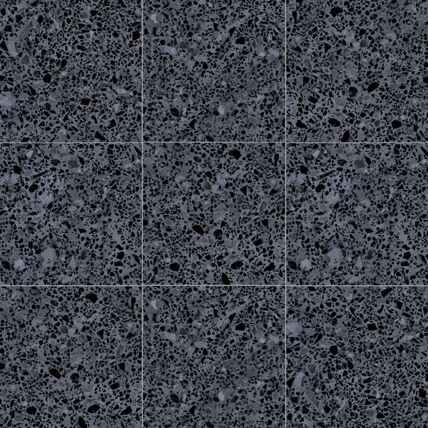 Terrazzo 8"x8" Grafito Porcelain Matte Tile