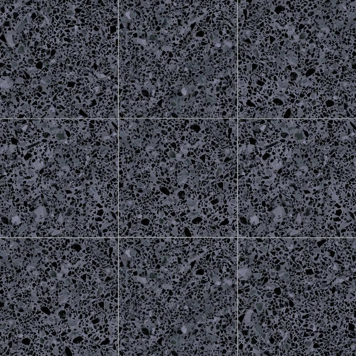 Terrazzo 8"x8" Grafito Porcelain Matte Tile