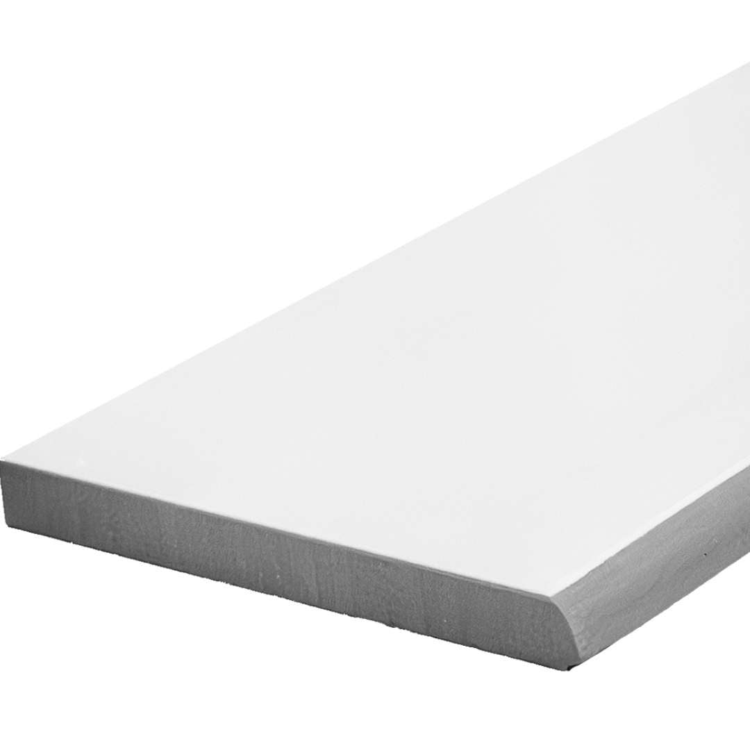 Evoque 3"x24" Bianco Porcelain Matte Bullnose