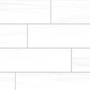 Evoque 4"x12" Bianco Porcelain Polished Tile