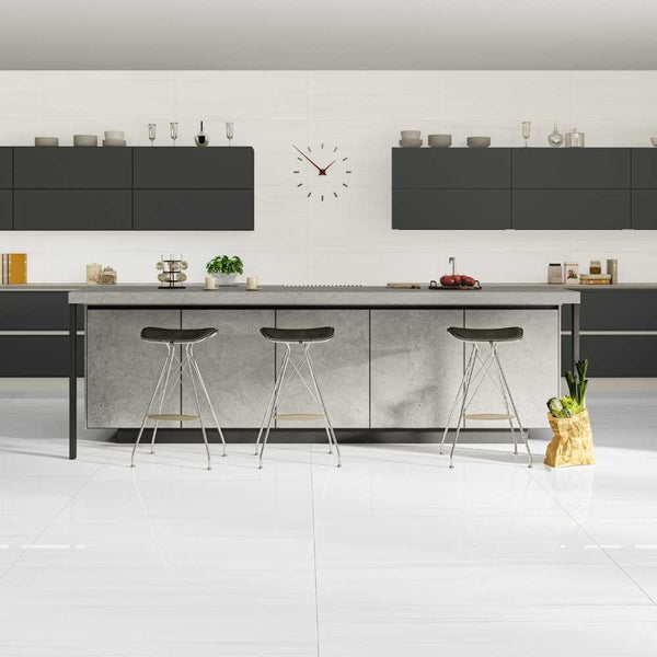 Evoque 24"x48" Bianco Porcelain Matte Tile