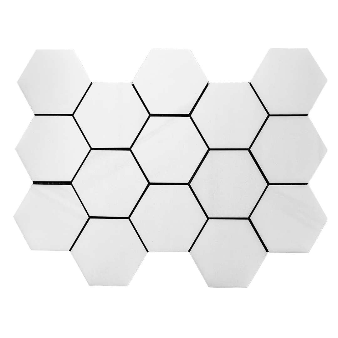 Evoque 3"x3" Bianco Porcelain Matte Mosaic