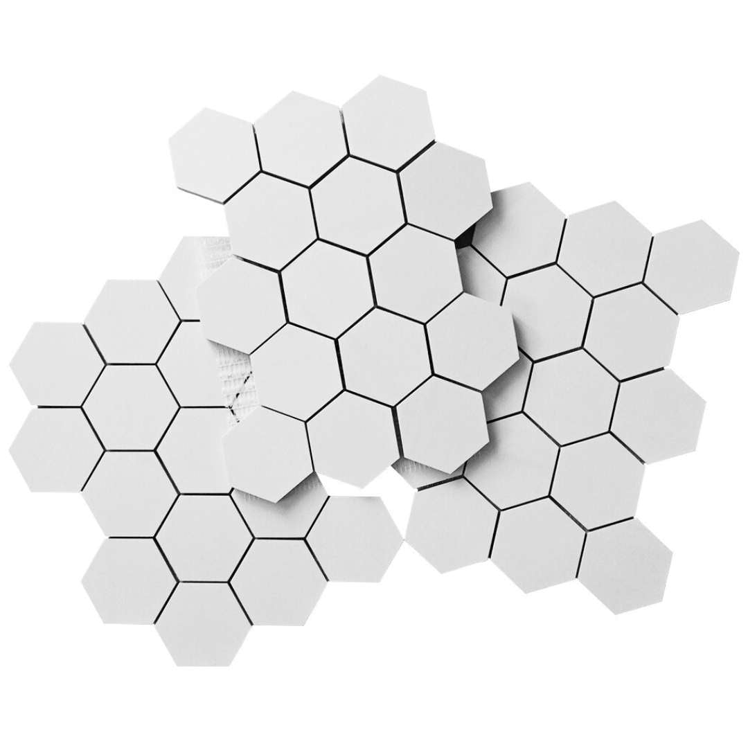 Evoque 3"x3" Bianco Porcelain Matte Mosaic