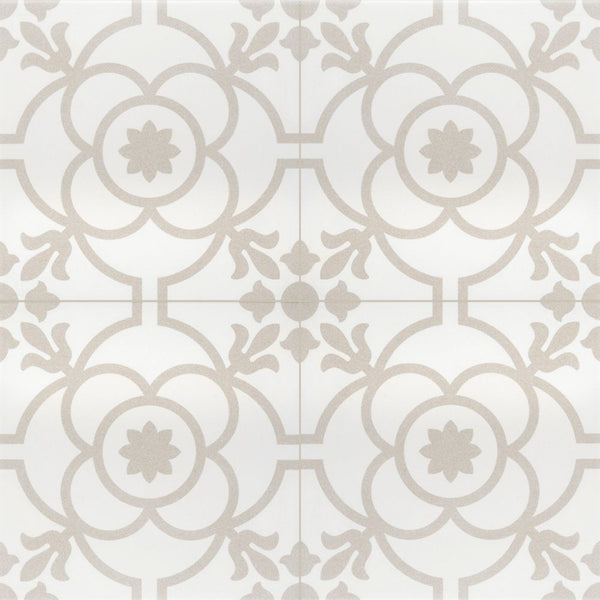 Kindred 8"x8" Bone Porcelain Matte Tile