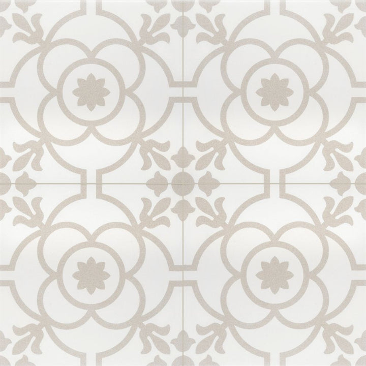 Kindred 8"x8" Bone Porcelain Matte Tile