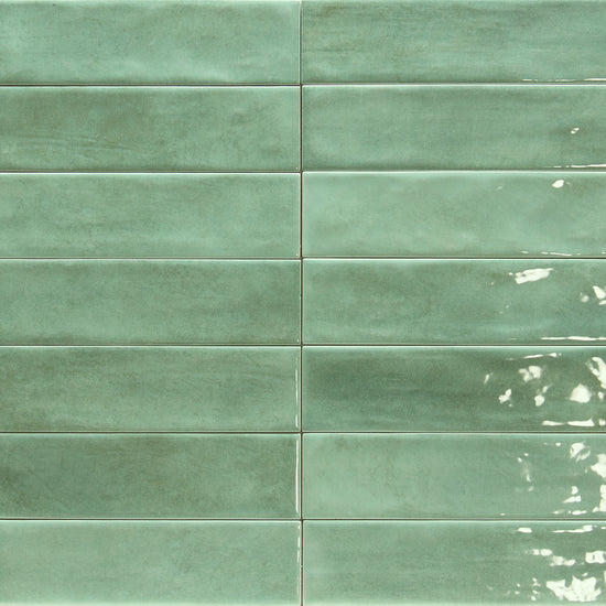 Havasupai Falls 3"x10" Jade Ceramic Glossy Tile