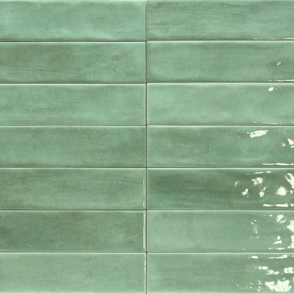 Havasupai Falls 3"x10" Jade Ceramic Glossy Tile