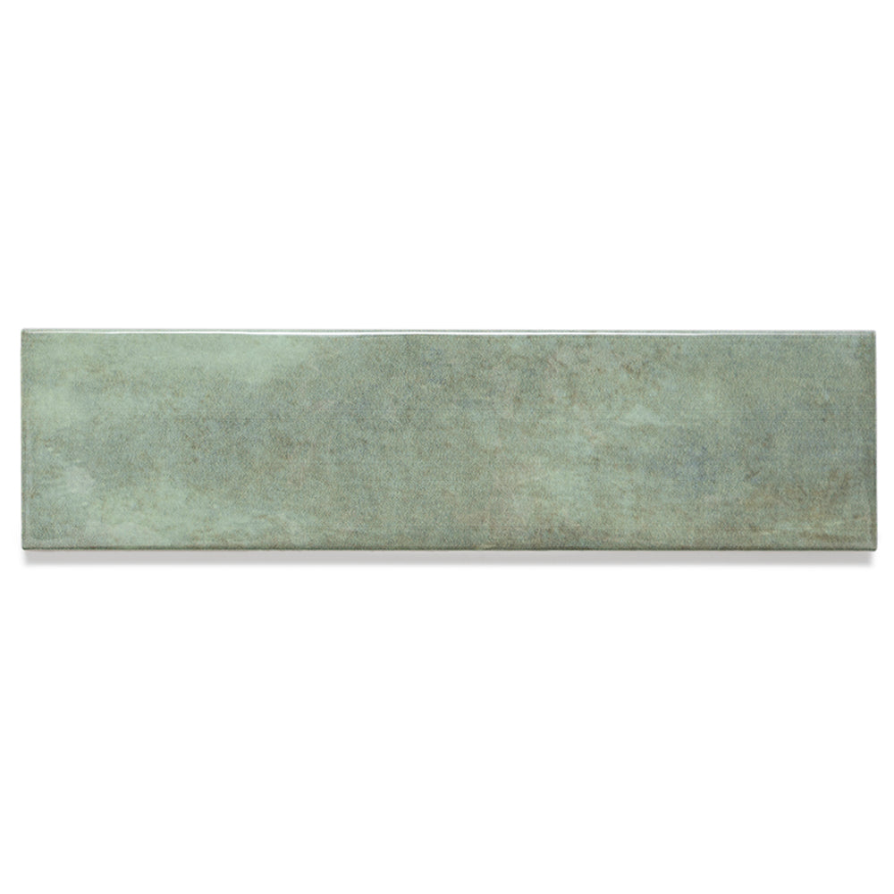 Havasupai Falls 3"x10" Jade Ceramic Glossy Tile