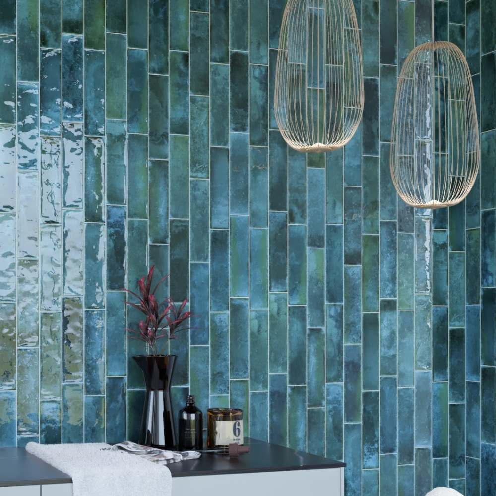 Havasupai Falls 3" x 10" Glossy Ceramic Wall Tile